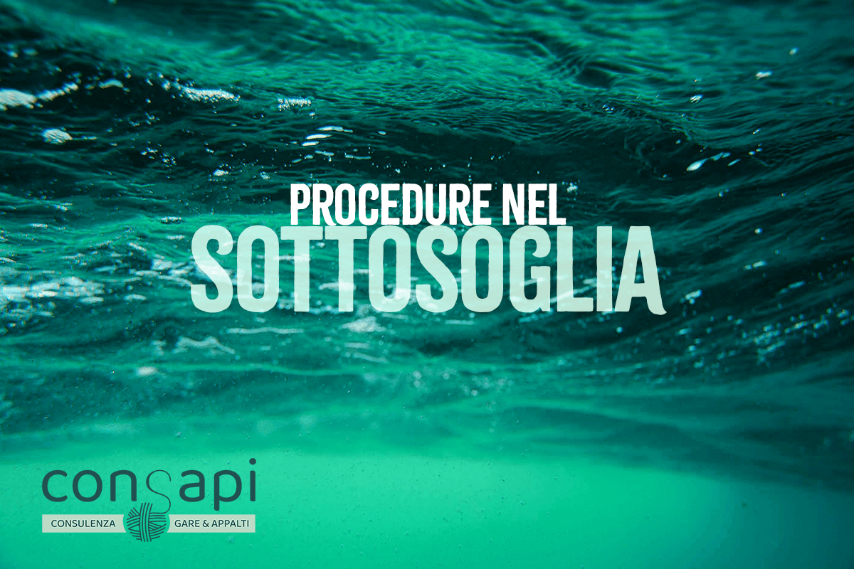 Procedure Nel Sottosoglia – Dubbi Interpretativi - Consapi - Consulenza ...